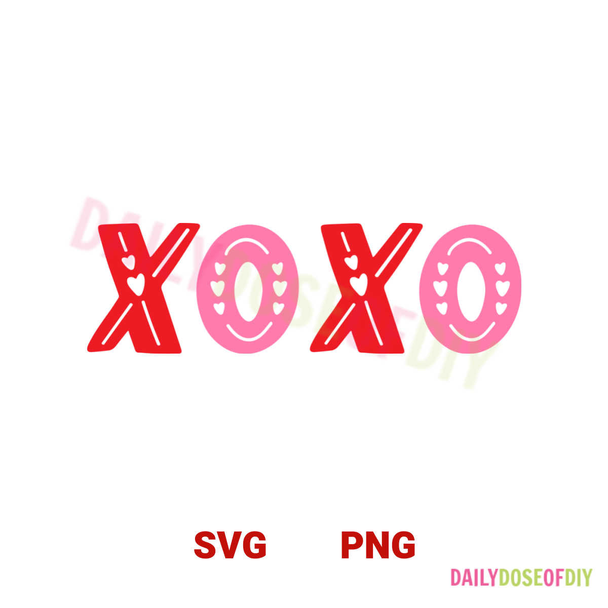 XOXO SVG File for Valentine