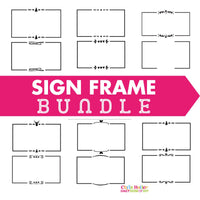 Sign Shape SVG Frames for Signs Bundle of 20+ SVGs – Daily Dose of DIY