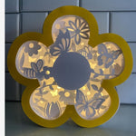 3D Layered Light Up Flower SVG Cut File for Paper Crafts