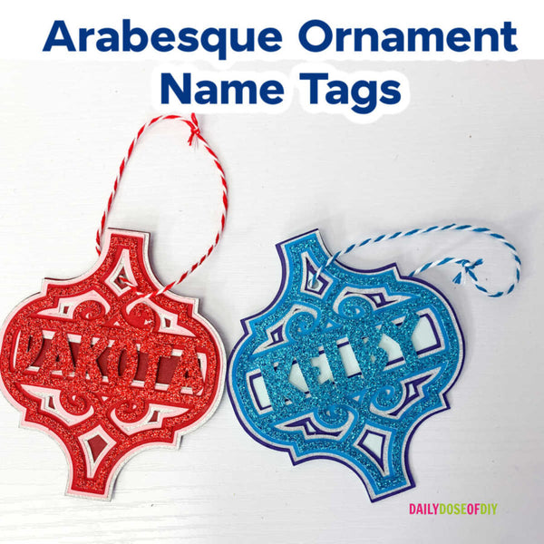 Layered Arabesque Ornament Customizable SVG Cut File