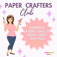 Paper Crafters Club Layered and 3D Paper Craft SVGs Yearly Subscription