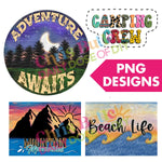 Summer Adventure Sublimation PNG Designs Bundle