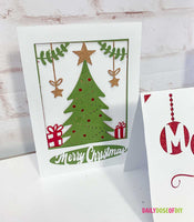 Christmas Card SVG Cut Files Set of Four