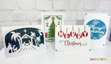 Christmas Card SVG Cut Files Set of Four
