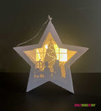 Christmas Star 3D Layered Shadow Box SVG Cut Files