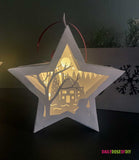 Christmas Star 3D Layered Shadow Box SVG Cut Files