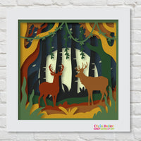 Fall Themed 3D Layered Shadow Box Bundle Over 70% Off