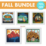 Fall Themed 3D Layered Shadow Box Bundle Over 70% Off