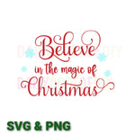 Believe in the Magic of Christmas SVG Cut File
