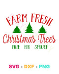 FARM FRESH CHRISTMAS TREES CUT FILE