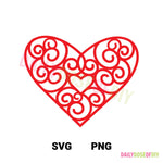Filigree Heart SVG File
