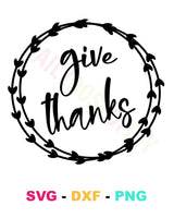 Give Thanks SVG File