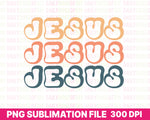 Jesus Retro Christian Sublimation Design Jesus Retro PNG Download