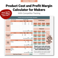 Craft Pricing Calculator and Profit Margin Calculator