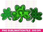 Shamrock Leopard Print PNG St Patricks Day PNG Sublimation Design, Sublimation PNG