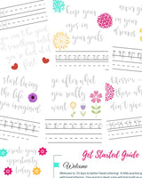 31 Days to Better Hand Lettering Practice Sheets