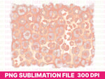 Cheetah print in rose gold glow for sublimation backgrounds