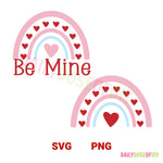 Rainbow Valentine SVG File