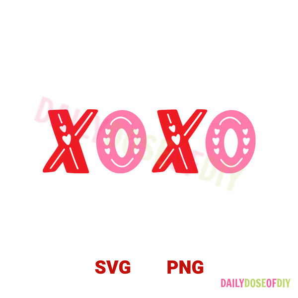 XOXO SVG File for Valentine's Day